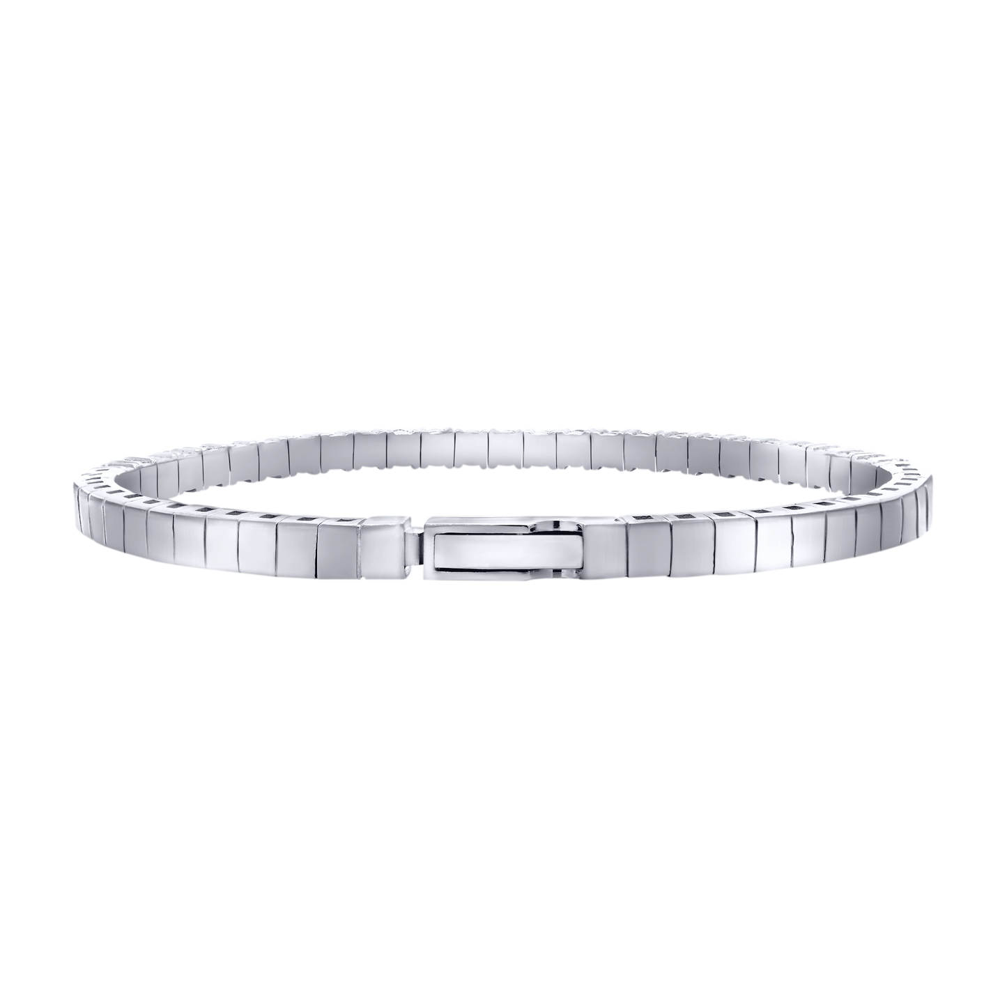 Half Setting Flex Bangle – 14K Gold Lab-Grown Diamond Bracelet