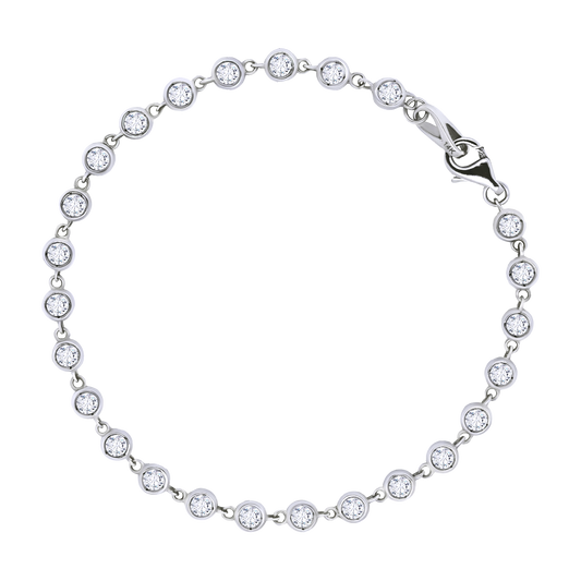 All the Way – Lab-Grown Diamond by the Yard Bracelet in 14K Gold