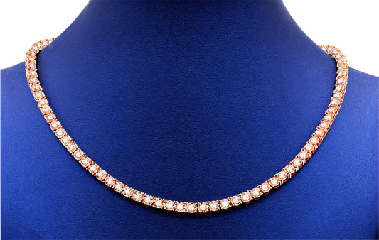 Illusion Lab-Grown Diamond Tennis Necklace – 14K Gold