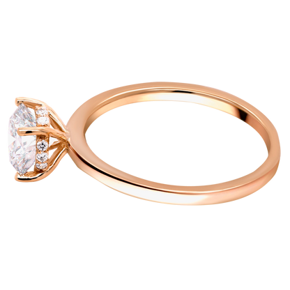 14k Gold Diamond Engagement Ring: Neck Dazzle