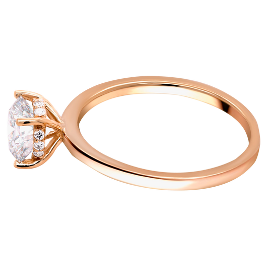 14k Gold Diamond Engagement Ring: Neck Dazzle