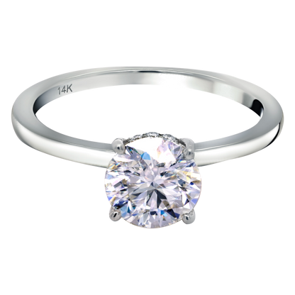 14k Gold Diamond Engagement Ring: Neck Dazzle
